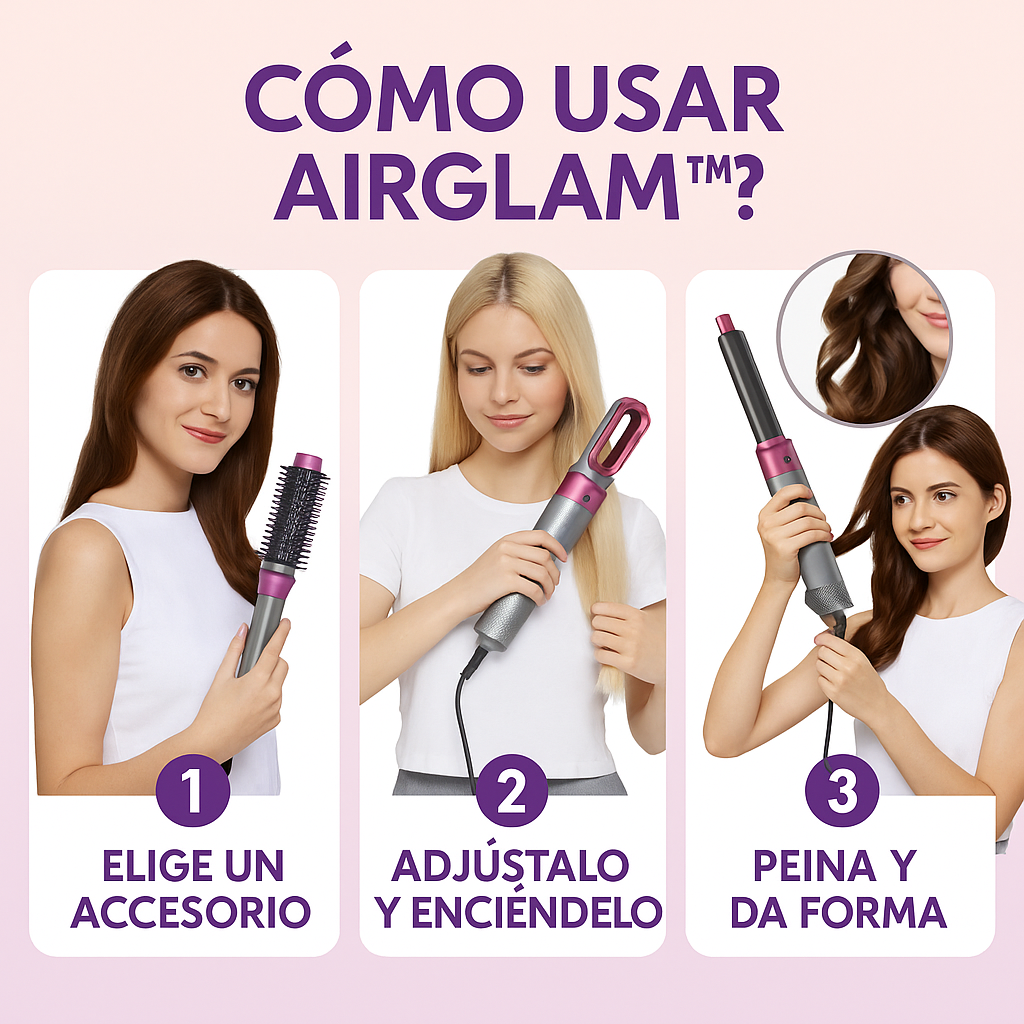 Secador de pelo 5 en 1 - AirGlam™