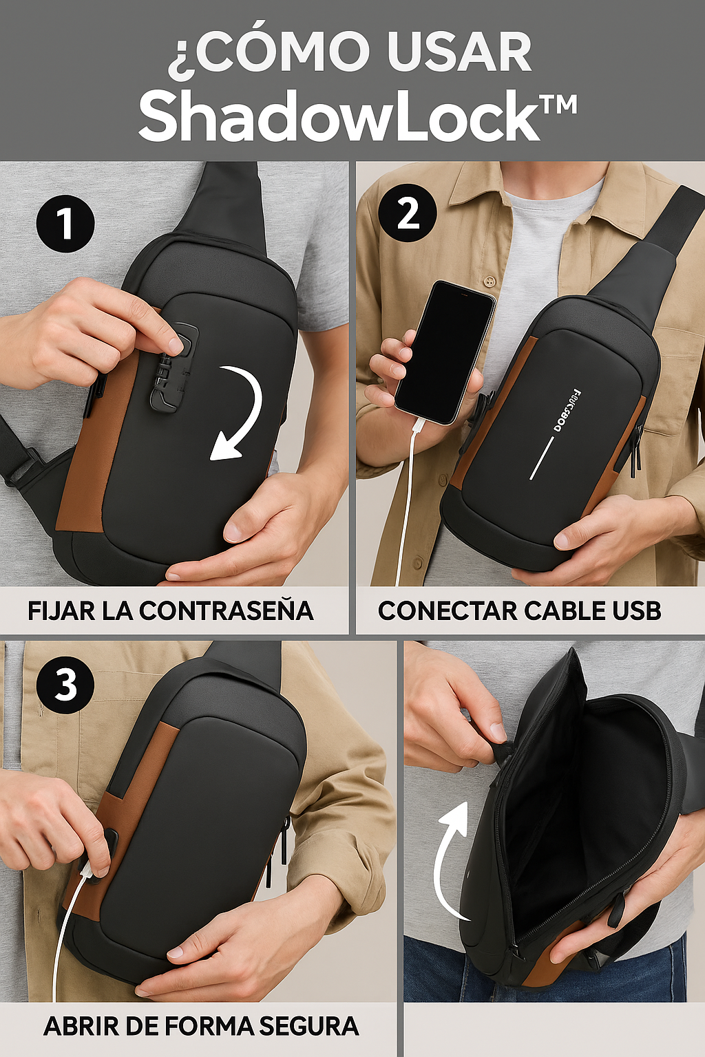 Bolso Antirrobo - ShadowLock™
