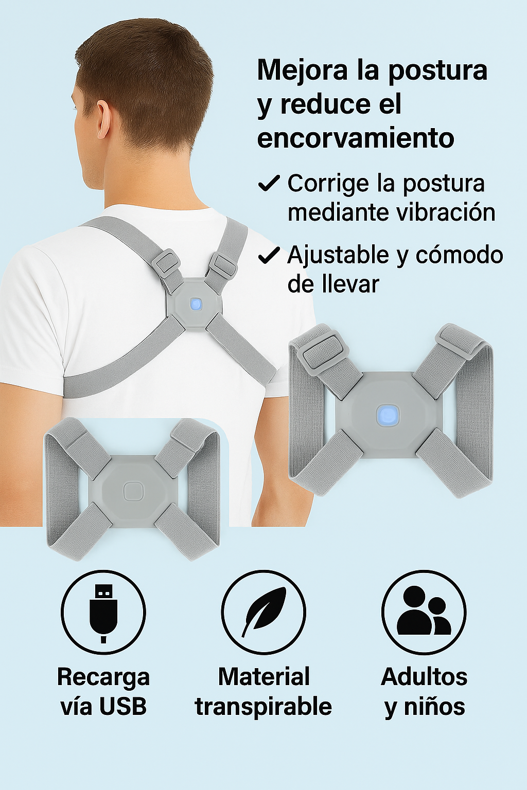 Corrector Ajustable - Postura Inteligente™