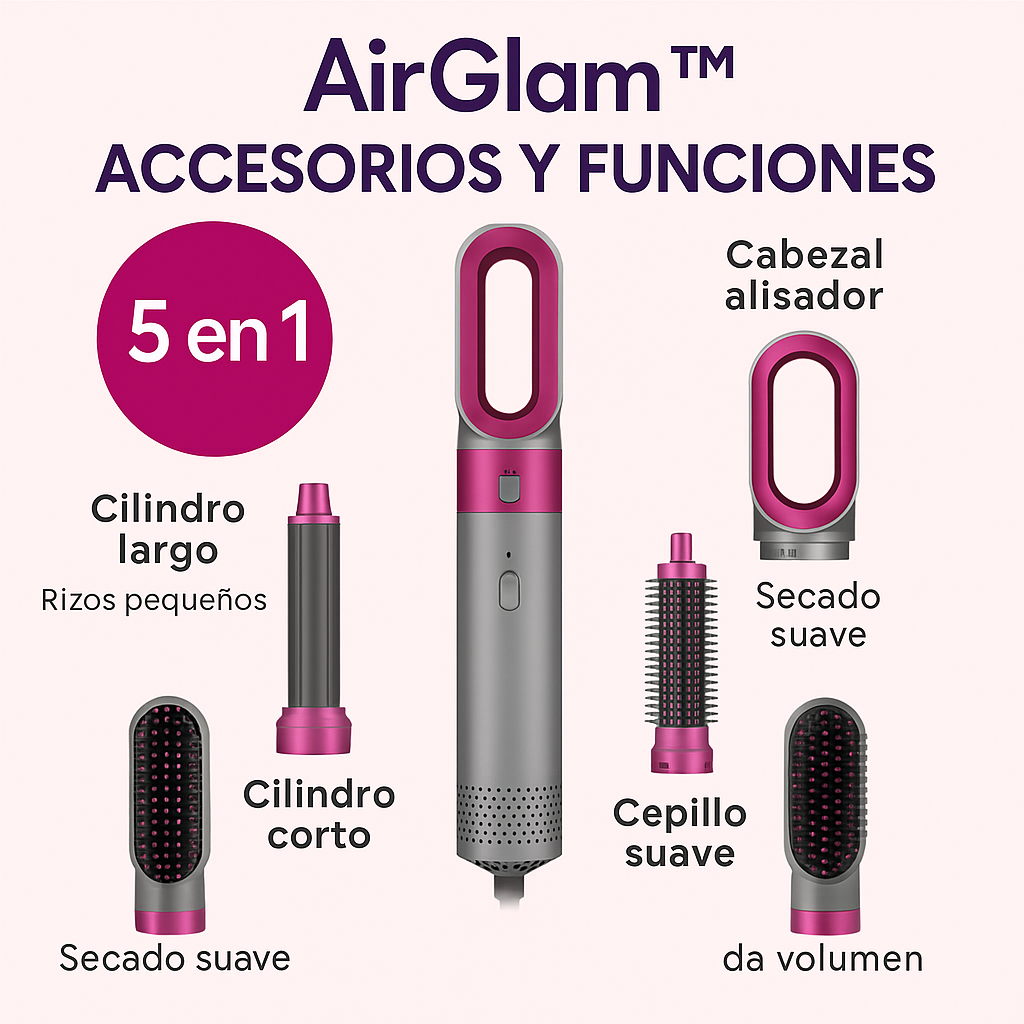 Secador de pelo 5 en 1 - AirGlam™