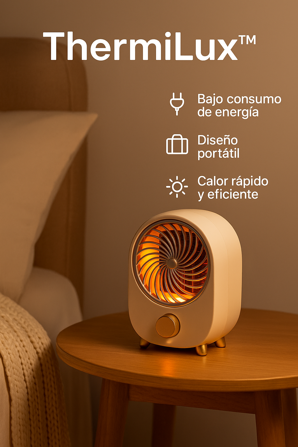 Estufa portátil de bajo consumo
